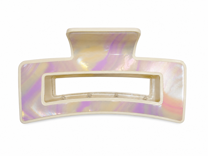 Premium Pearl Marble Large Hair Claw Clip for Women & Girls | Strong Hold Stylish Hair Catcher