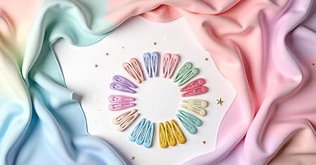 Small Kids Tic Tac Hair Clips Multicolor Hair Accessories for Girls | Toddlers Non-Slip, Cute Lightweight & Durable Metal Hairpins | Baby Hair Clips for Daily Use & Gifting (Pack of 18)