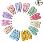 Small Kids Tic Tac Hair Clips Multicolor Hair Accessories for Girls | Toddlers Non-Slip, Cute Lightweight & Durable Metal Hairpins | Baby Hair Clips for Daily Use & Gifting (Pack of 18)