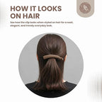 Big Size Banana Hair Clip for Women Matte, Aesthetic Design (4 Pcs)