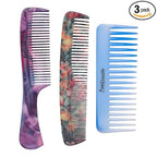 Midazzle Daily Comb For Styling | Hair Comb For Men and Women - Multicolor - Set of 3 (MIDC00005)