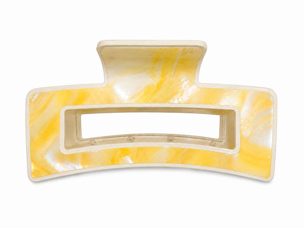 Premium Pearl Marble Large Hair Claw Clip for Women & Girls | Strong Hold Stylish Hair Catcher