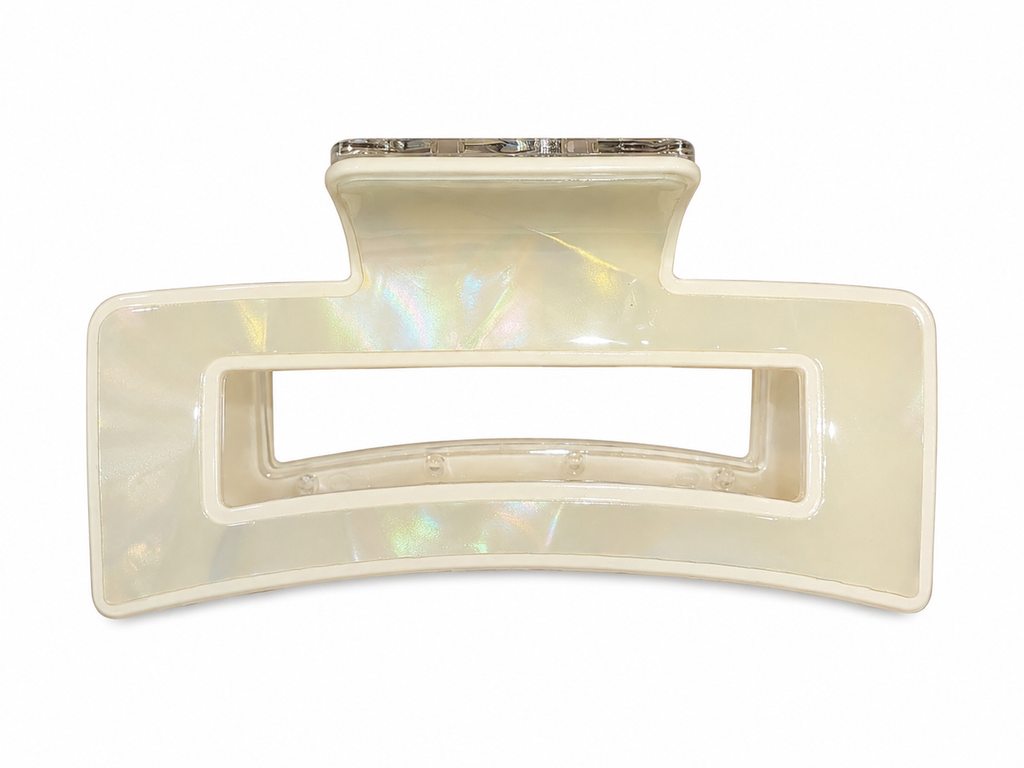 Premium Pearl Marble Large Hair Claw Clip for Women & Girls | Strong Hold Stylish Hair Catcher